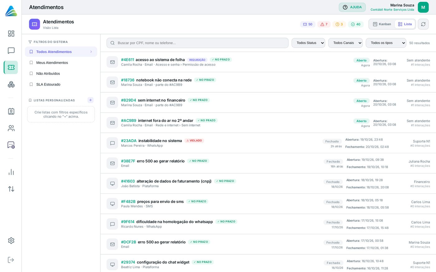 Tela do AltDesk: Encontrar chamados