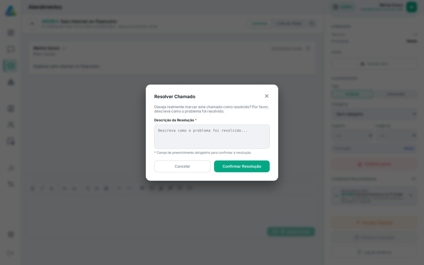 Tela do AltDesk: Resolver, salvar na base e reabrir